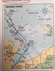 Типичная схема захода в порт в Бретони