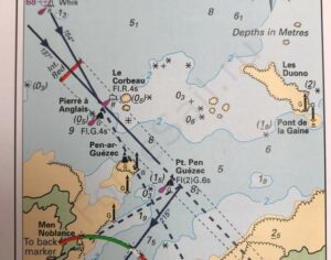 Навигационный тренинг в Северо-западной Франции (Северная Бретань) Типичная схема захода в порт в Бретони