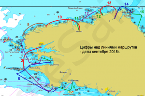 Схема морского путешествия по Бретони