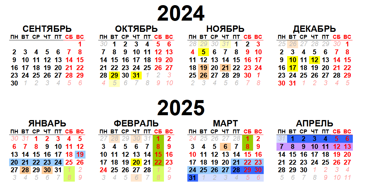 Календарь курсов и тренингов ForceSail на сезон 2024-25 года